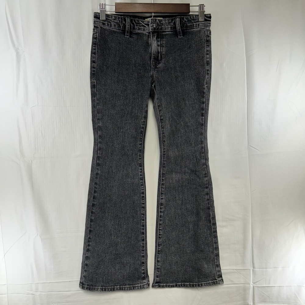 Rock & Roll Denim Flare Jeans Girls 14 Charcoal Extra Stretch Denim